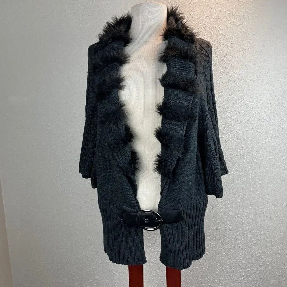 NWT RXB Black Cardigan Sweater Size XL
